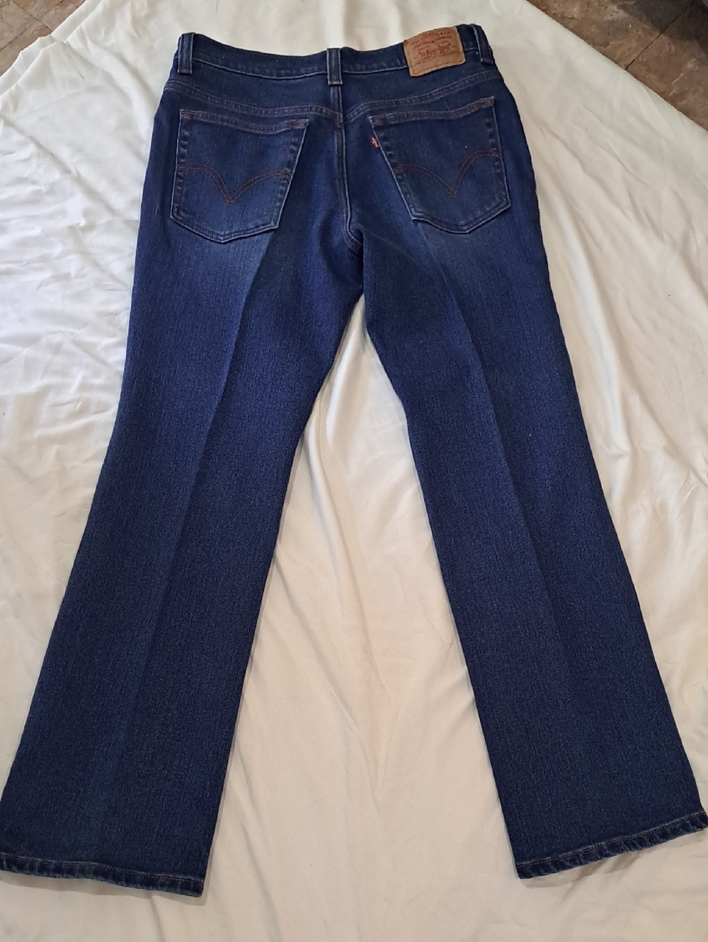 Levi's  517 Dark Blue Denim Jeans with Red Tab Bootcut - Picture 3 of 9